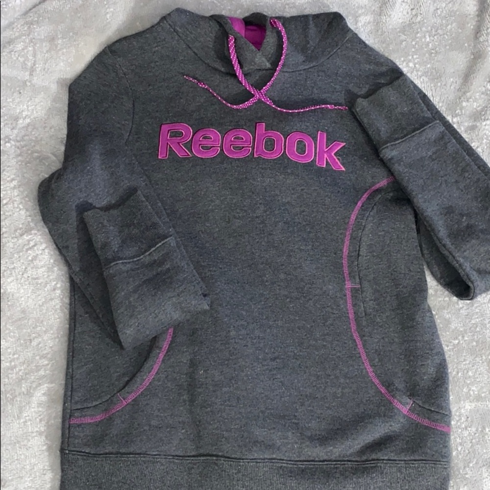 Reebok Small Grey Pullover Hoodie